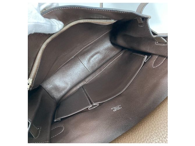 Jypsiere Borsa a tracolla Hermès Jypsière 34 con pattina Marrone scuro - vista 12