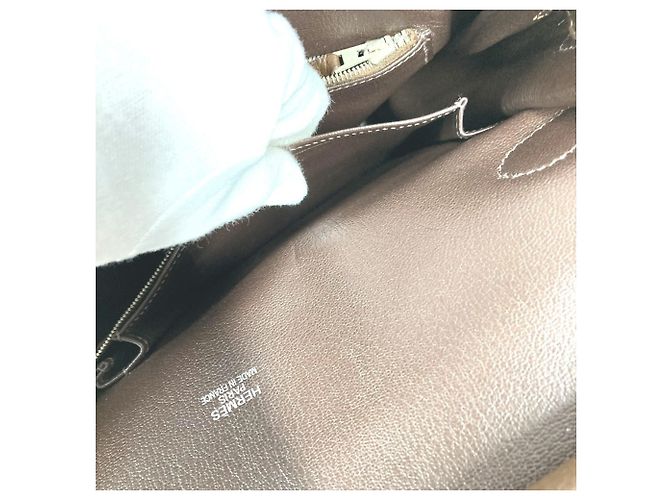 Jypsiere Borsa a tracolla Hermès Jypsière 34 con pattina Marrone scuro - vista 15