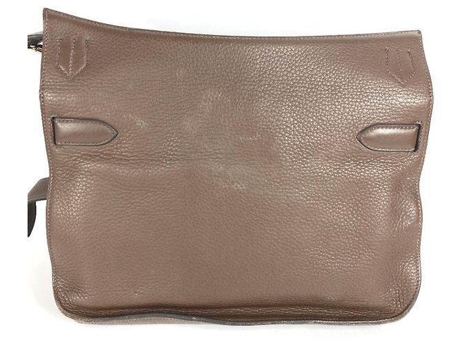 Jypsiere Borsa a tracolla Hermès Jypsière 34 con pattina Marrone scuro - vista 2