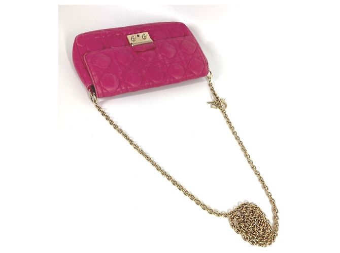 Borsa Clutch 2 in 1 Christian Dior Rosa - vista 3