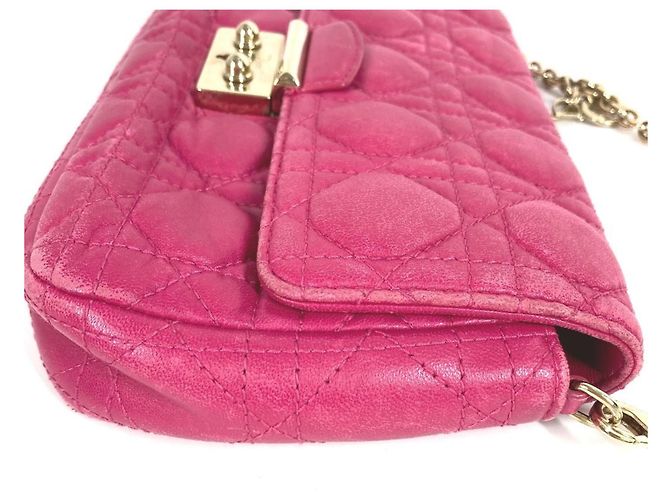 Borsa Clutch 2 in 1 Christian Dior Rosa - vista 4