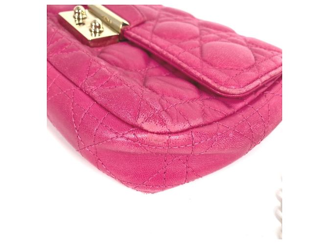 Borsa Clutch 2 in 1 Christian Dior Rosa - vista 5