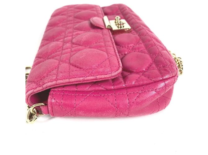Borsa Clutch 2 in 1 Christian Dior Rosa - vista 8