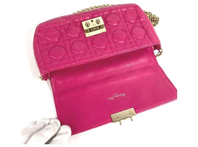 Borsa Clutch 2 in 1 Christian Dior Rosa - vista 9