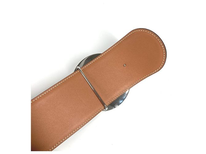 Hermès Breite schwarze Leder-Gürtel HERMES - Ansicht 5