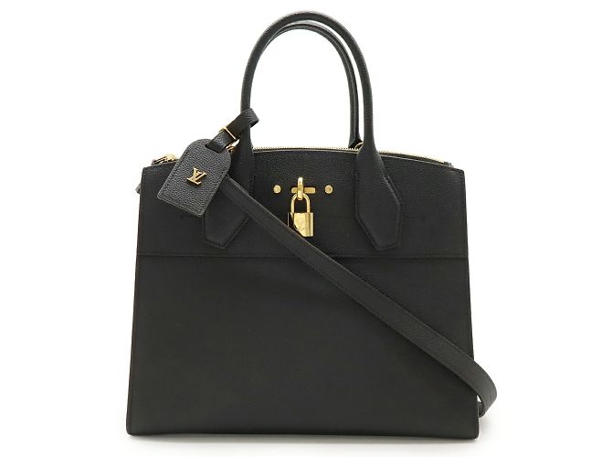 Borsa a mano/spalla City Steamer MM Louis Vuitton Nero - vista 2