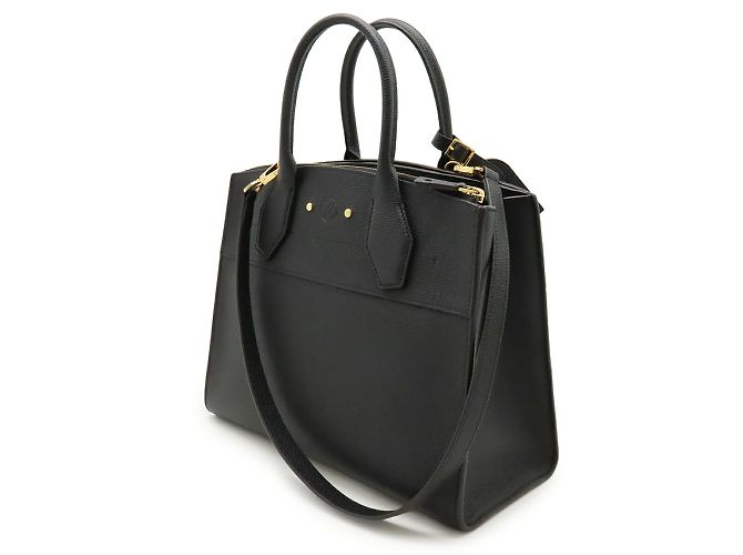 Borsa a mano/spalla City Steamer MM Louis Vuitton Nero - vista 3