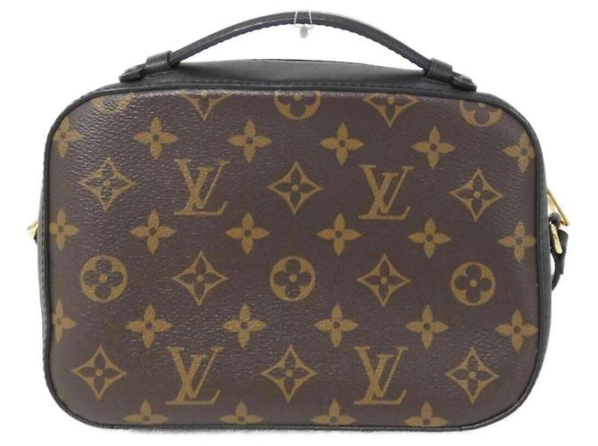 Borsa a Spalla Saintonge Monogram Louis Vuitton Marrone Nero - vista 2