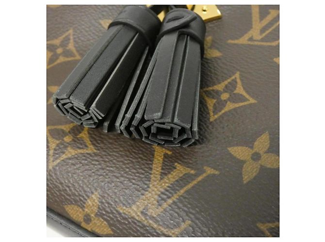 Borsa a Spalla Saintonge Monogram Louis Vuitton Marrone Nero - vista 5