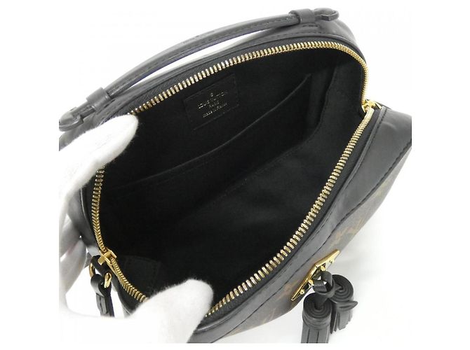 Borsa a Spalla Saintonge Monogram Louis Vuitton Marrone Nero - vista 9