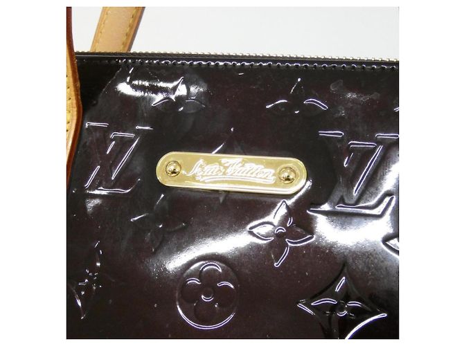 Borsa Vernis Bellevue PM Louis Vuitton Bordò - vista 7