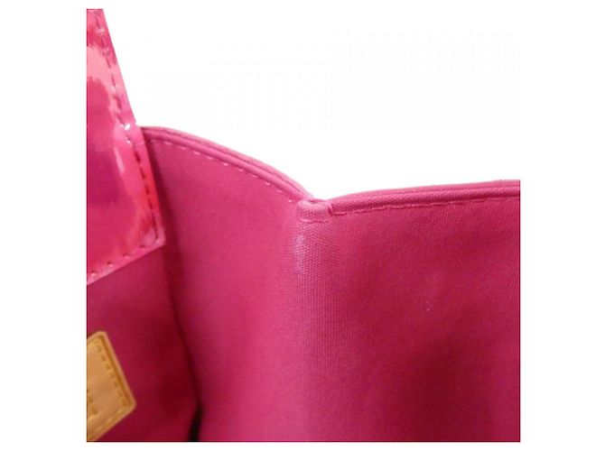 Borsa Catalina NS in Monogram Vernis Flower Ikat di Louis Vuitton Marrone Rosa - vista 7