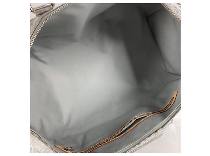 Borsa Boston Keepall 55 Miroir Monogram Louis Vuitton Argento - vista 13
