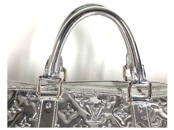 Borsa Boston Keepall 55 Miroir Monogram Louis Vuitton Argento - vista 2