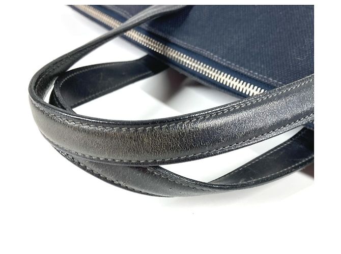 Borsa a mano Hermès Big Bag Boston Sac Evo GM Nero Blu navy - vista 10