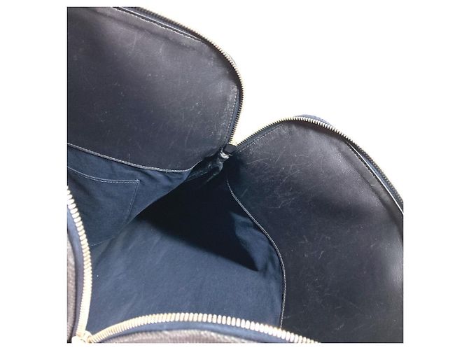 Borsa a mano Hermès Big Bag Boston Sac Evo GM Nero Blu navy - vista 18