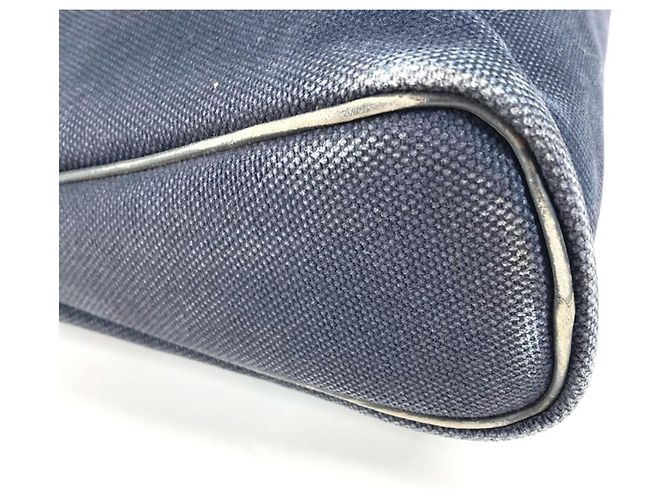 Borsa a mano Hermès Big Bag Boston Sac Evo GM Nero Blu navy - vista 5