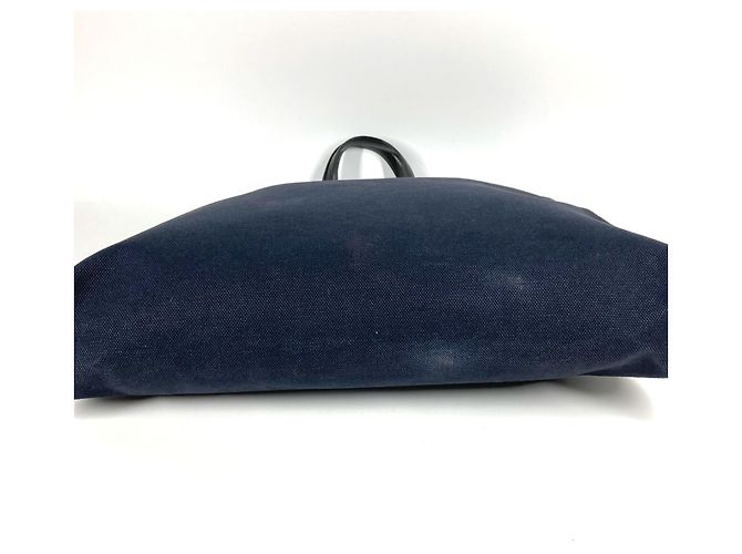 Borsa a mano Hermès Big Bag Boston Sac Evo GM Nero Blu navy - vista 6