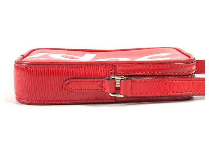 Borsa Pochette in Pelle Epi Louis Vuitton Bianco Rosso - vista 4