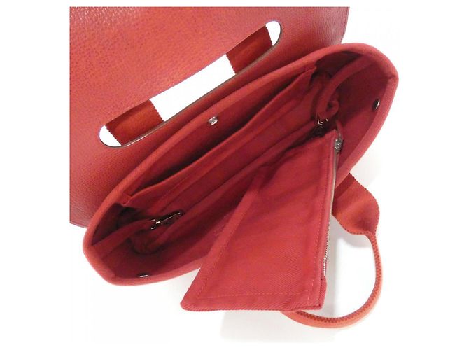 Borsa a mano Hermès Valparaiso Long PM Rosso - vista 5