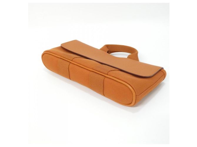 Borsa a mano Hermès Valparaiso Long PM Marrone Arancione - vista 4