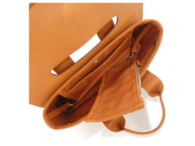 Borsa a mano Hermès Valparaiso Long PM Marrone Arancione - vista 6