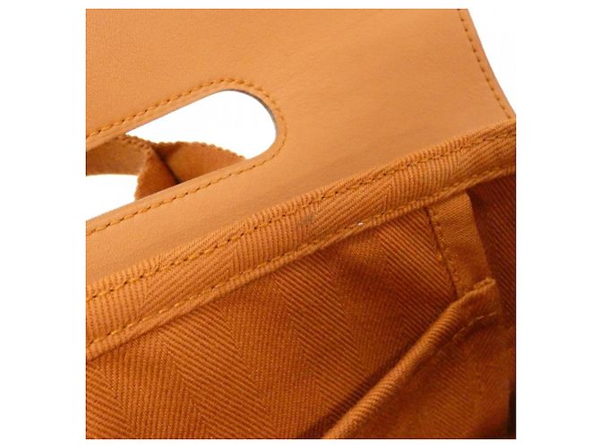 Borsa a mano Hermès Valparaiso Long PM Marrone Arancione - vista 7
