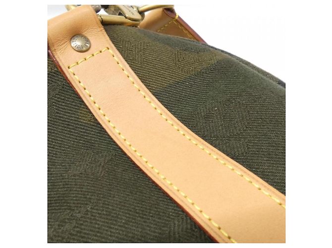 Borsa Boston Keepall Bandoulière 45 cm Louis Vuitton Verde - vista 6