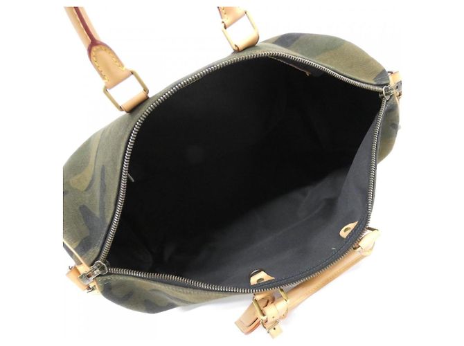 Borsa Boston Keepall Bandoulière 45 cm Louis Vuitton Verde - vista 8