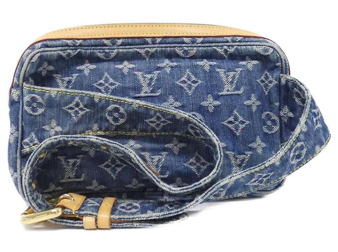Borsa a Spalla in Denim Monogram Louis Vuitton M95347 Blu - vista 2