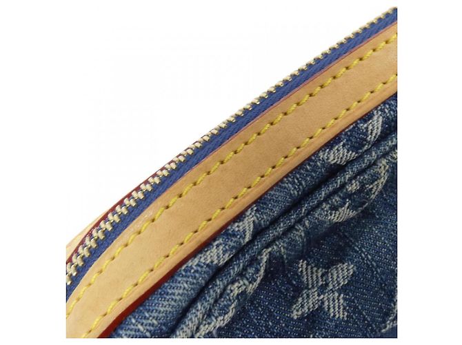 Borsa a Spalla in Denim Monogram Louis Vuitton M95347 Blu - vista 5