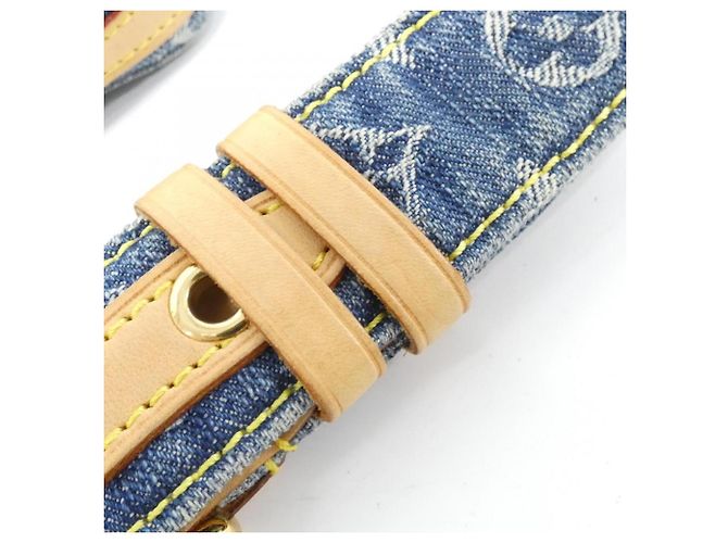 Borsa a Spalla in Denim Monogram Louis Vuitton M95347 Blu - vista 6