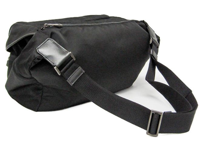 Borsa a Spalla da Uomo Prada TESSUTO Nero - vista 2