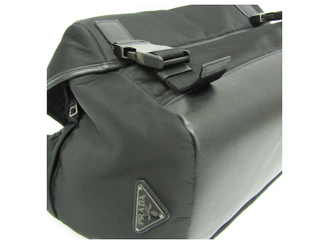 Borsa a Spalla da Uomo Prada TESSUTO Nero - vista 8