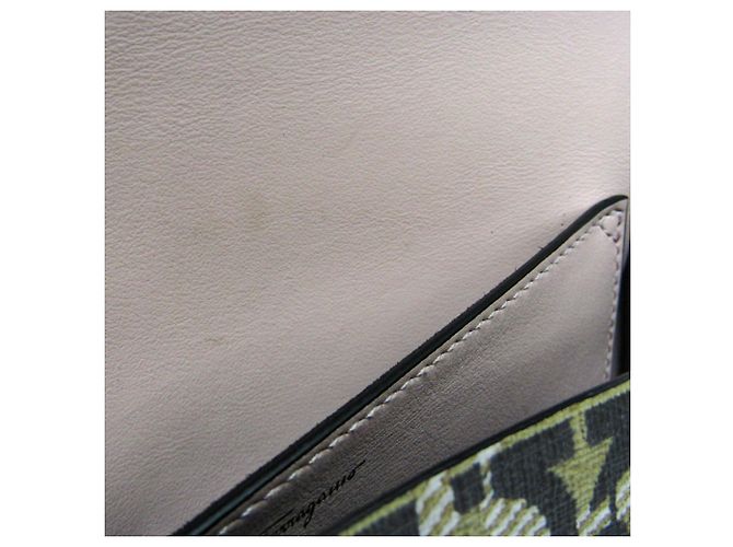 Borsa a Spalla Salvatore Ferragamo Gancini AU-21 H986 Beige - vista 14