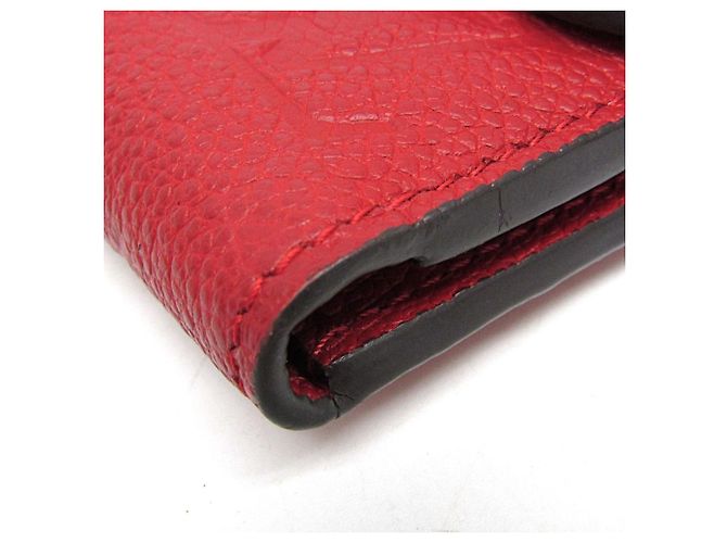Billetera Compacta Pont Neuf Monogram Empreinte Louis Vuitton Roja Fucsia - vista 10