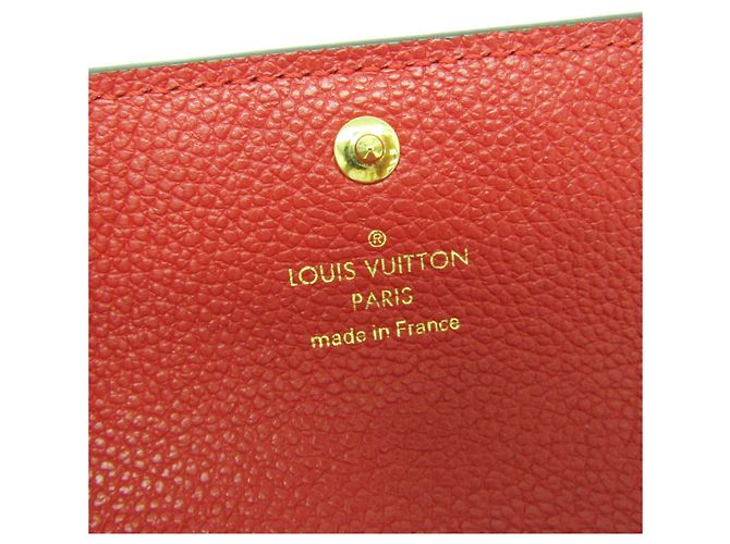 Billetera Compacta Pont Neuf Monogram Empreinte Louis Vuitton Roja Fucsia - vista 14