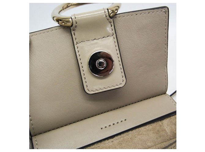 Borsa in pelle Chloé Faye Beige - vista 12