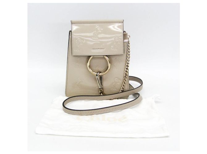 Borsa in pelle Chloé Faye Beige - vista 2