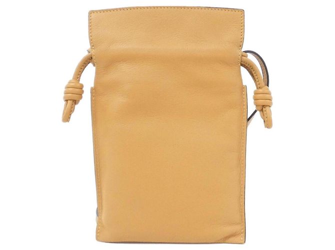 Borsa a Spalla Flamenco Pocket di Loewe Beige - vista 2