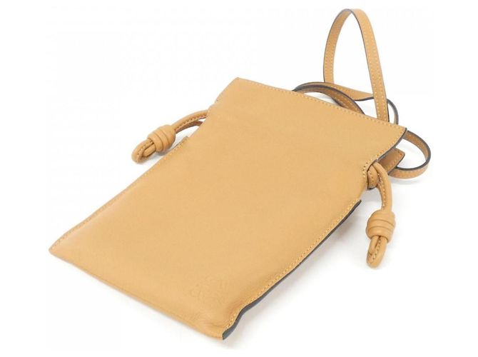 Borsa a Spalla Flamenco Pocket di Loewe Beige - vista 3