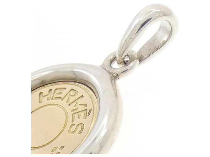 Collana Pendente Serie Hermès Argento D'oro - vista 3