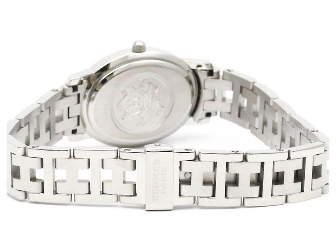 Reloj de dama Hermès Clipper Oval de acero inoxidable CO1.210 - vista 5