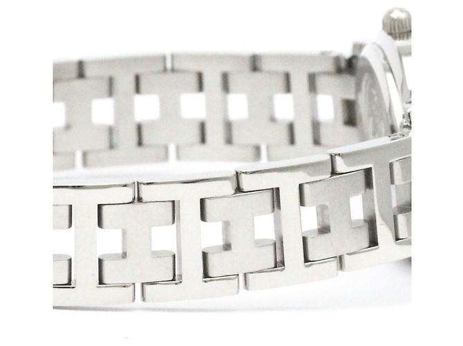 Reloj de dama Hermès Clipper Oval de acero inoxidable CO1.210 - vista 7
