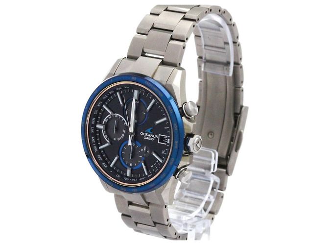 Casio Oceanus Radio Wave Control Solar Titanium Men's Watch - view 2
