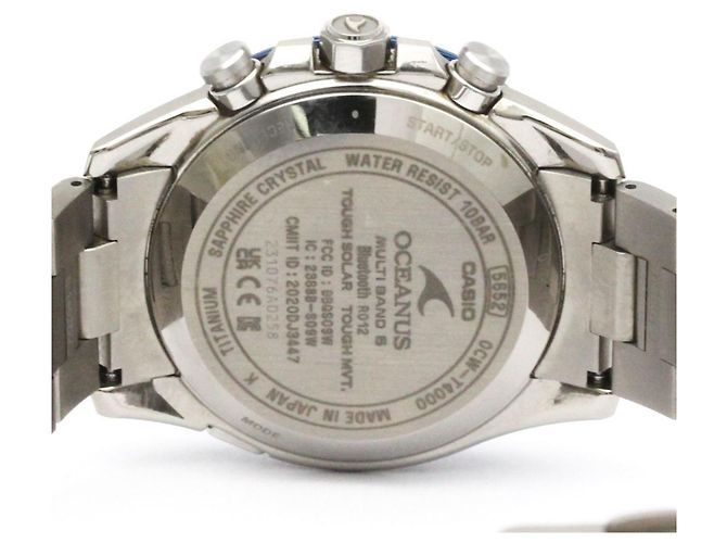 Casio Oceanus Radio Wave Control Solar Titanium Men's Watch - view 7
