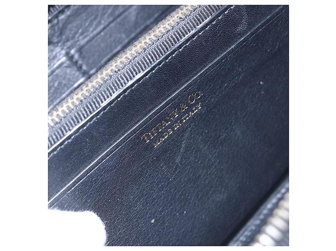 Billetera con cremallera de cuero Tiffany & Co. Negro - vista 6
