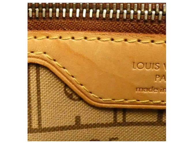 Sac à main Louis Vuitton Monogram Neverfull PM Marron - vue 8