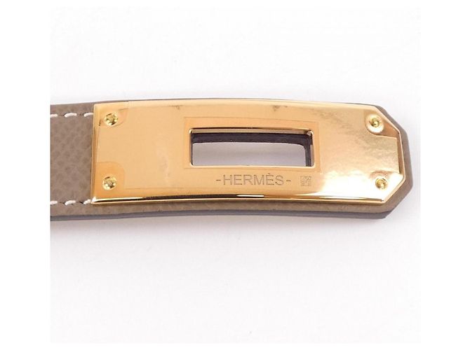 Hermès Cinturón Hermes Kelly de 18 mm Castaño - vista 4