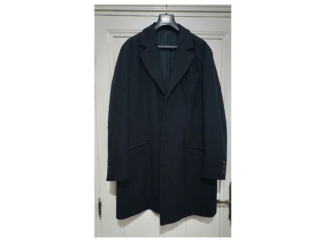Cappotto Armani Collezioni in lana e cashmere nero - vista 3